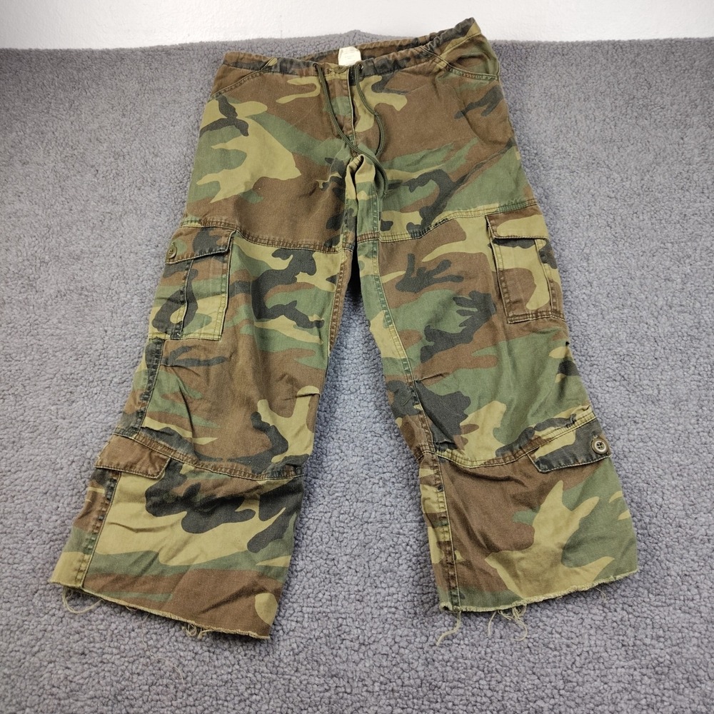 Rothco Military Cargo Pants 32x24 Sz XS Woodland Camo Grunge Utility Skater